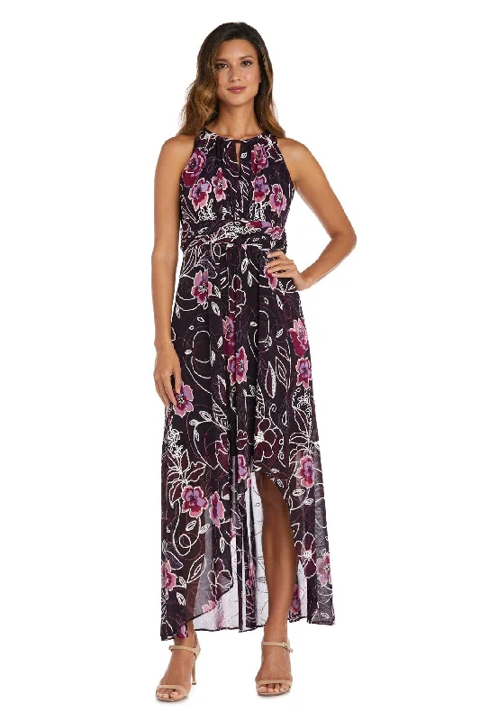 R&M Richards 7958 High Low Formal Print Dress Sale