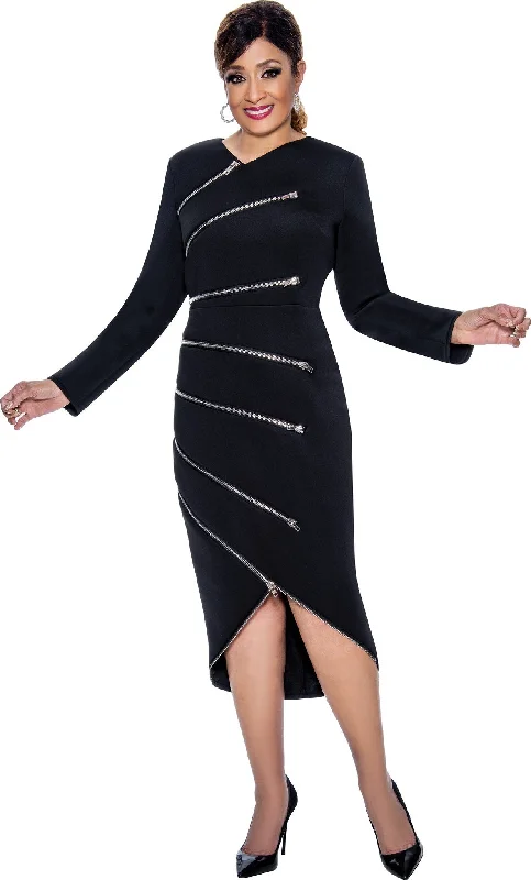 Divine Apparel DCC4831 Long Sleeve Fitted Short Dress