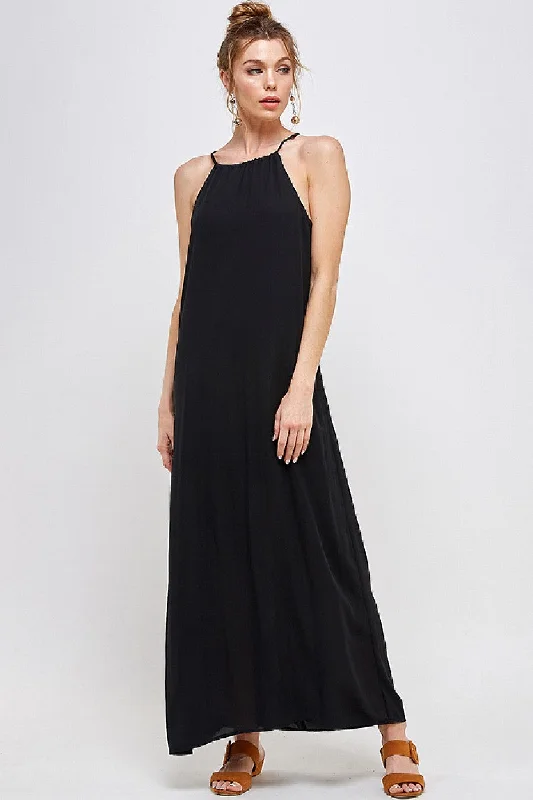 Long Halter Neck Dress