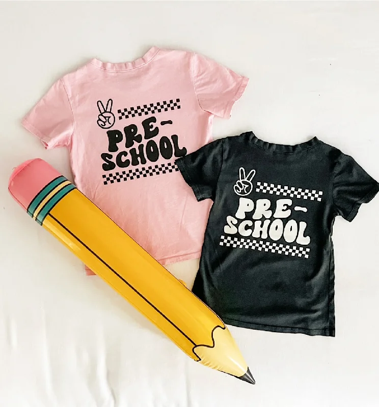 Preschool Tee in Black or Pink