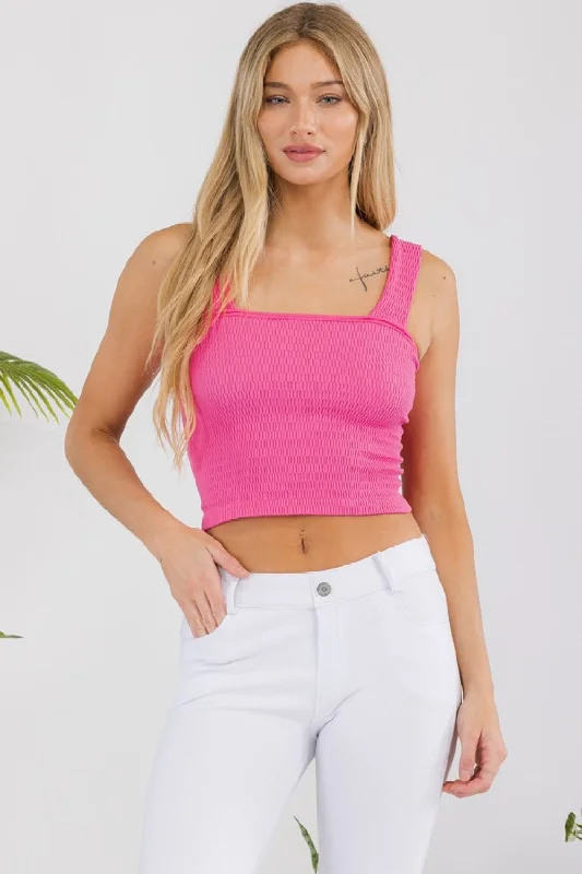 Women’s Seamless Textured Crop Tank