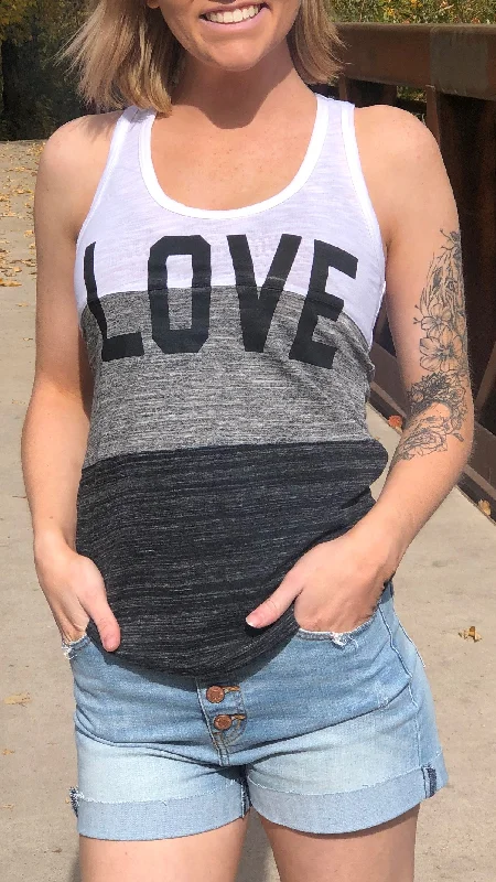 Racerback w/LOVE Tank Top