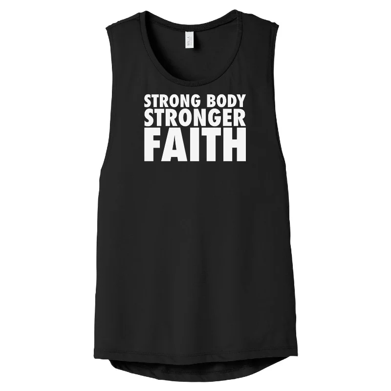 Strong Body Stronger Faith Muscle Tank