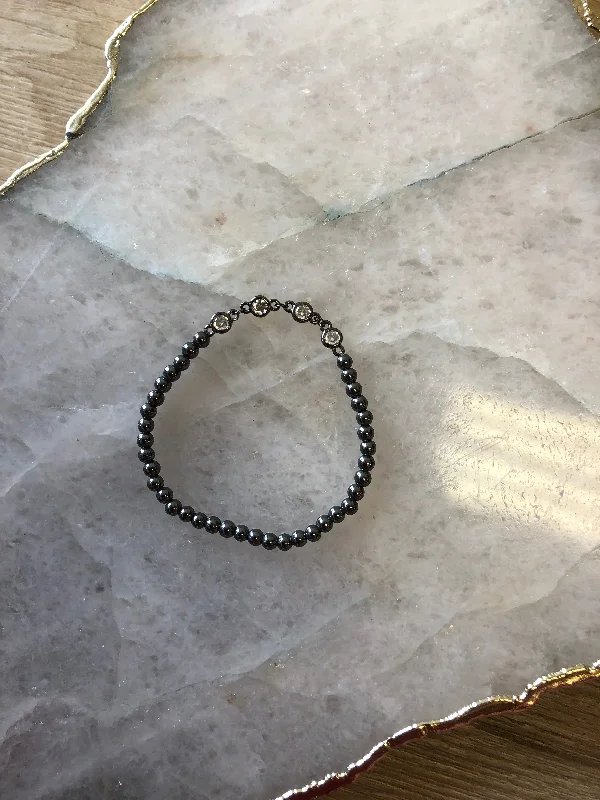 Talia Bracelet | Hematite