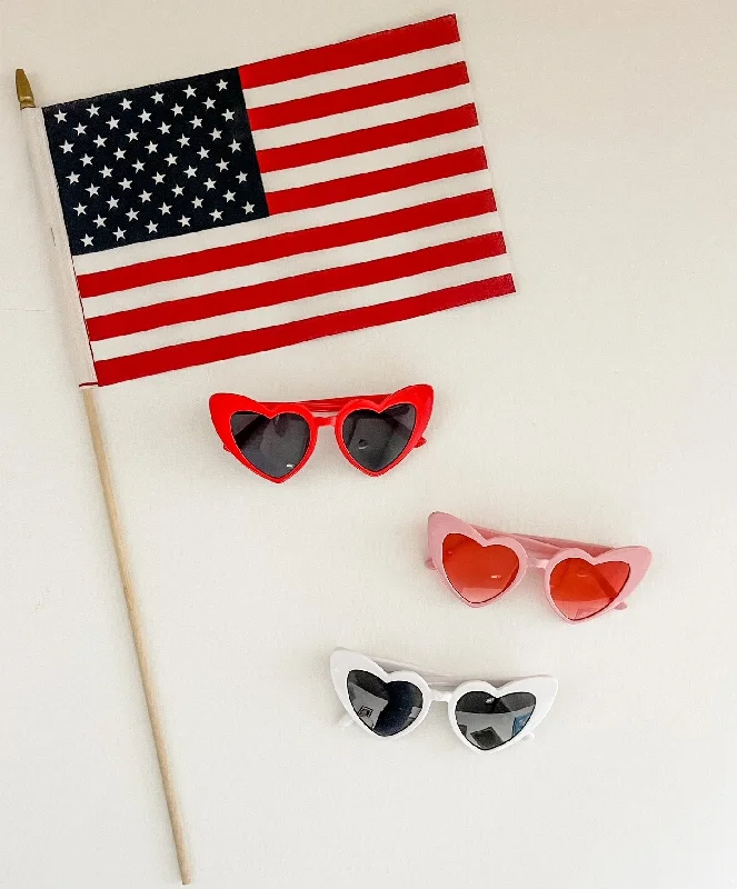 Large Heart Shaped Sunglasses