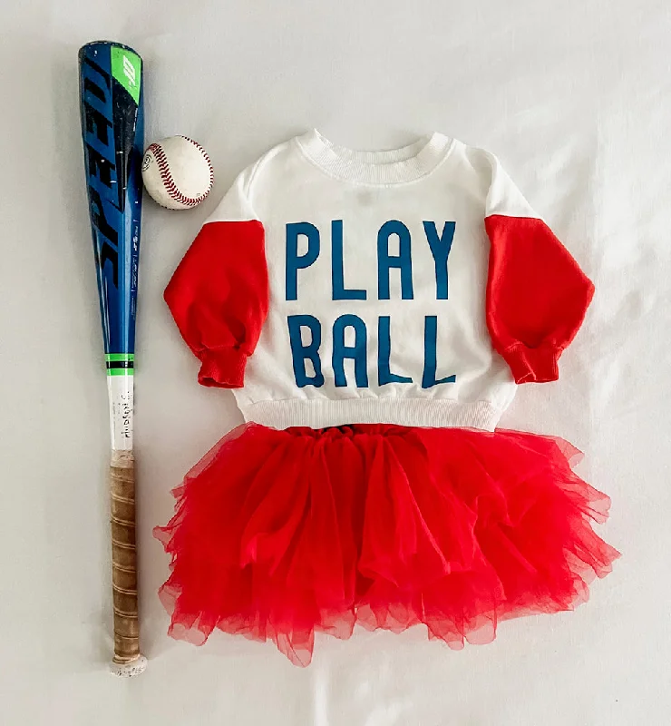 Play Ball Sweatshirt Red/Blue kids