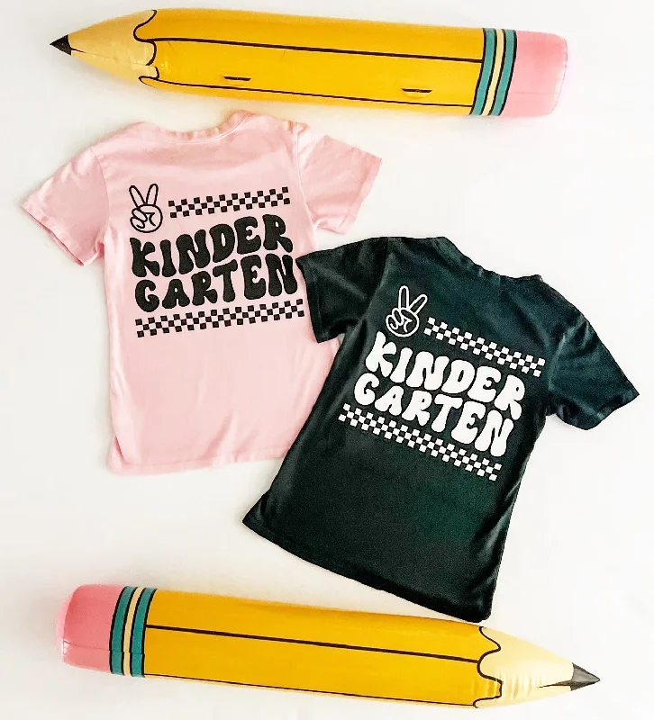 Kindergarten Tee in Black or Pink