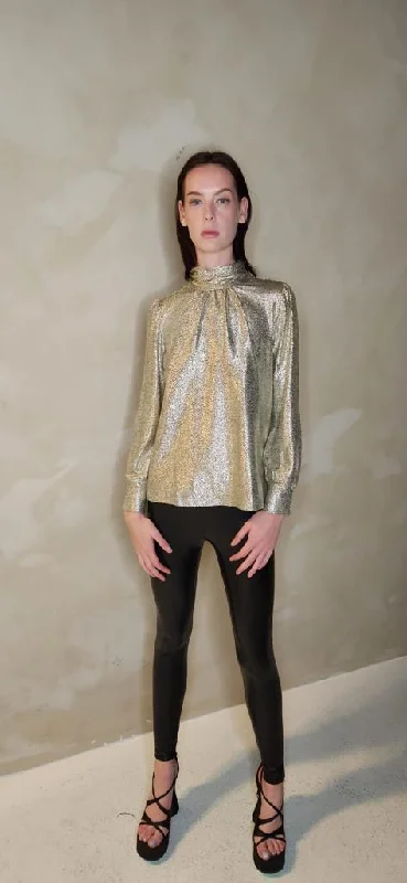 Liquid Gold Long Sleeve Top