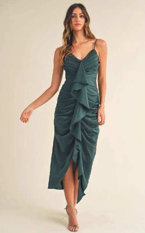 Rebecca Dress I Hunter Green