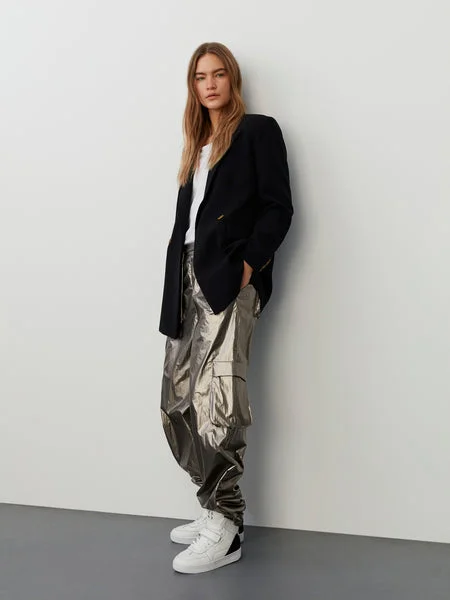 Cargo Metallic Parachute Pant