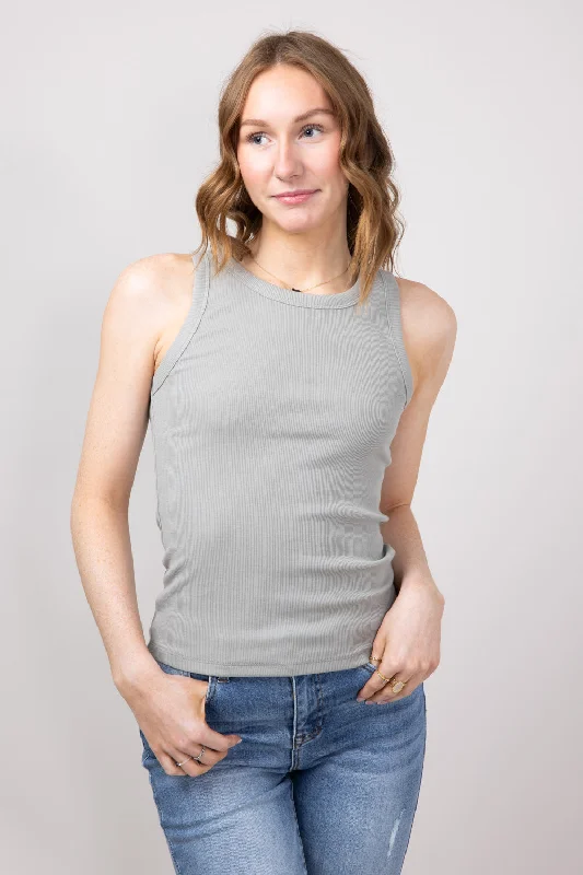 Thread & Supply Edlin Tank Top for Women in Forest Fog | T2338BRTS-FORESTFOG