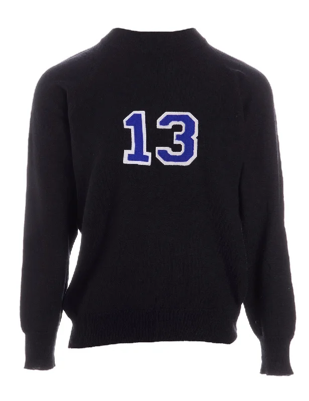 Label Black Varsity Knit