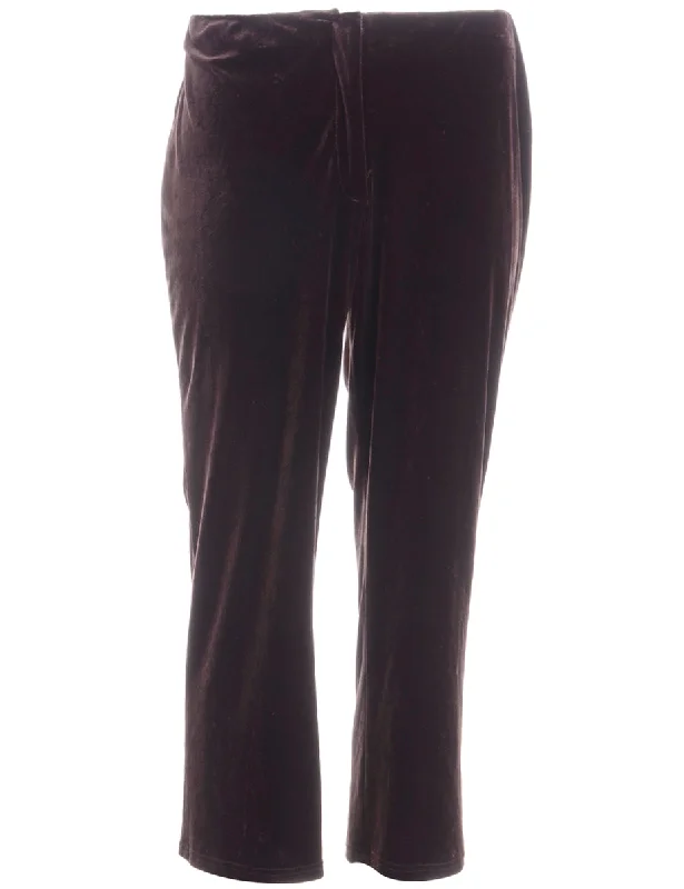 Label Brown Carla Velvet Culotte