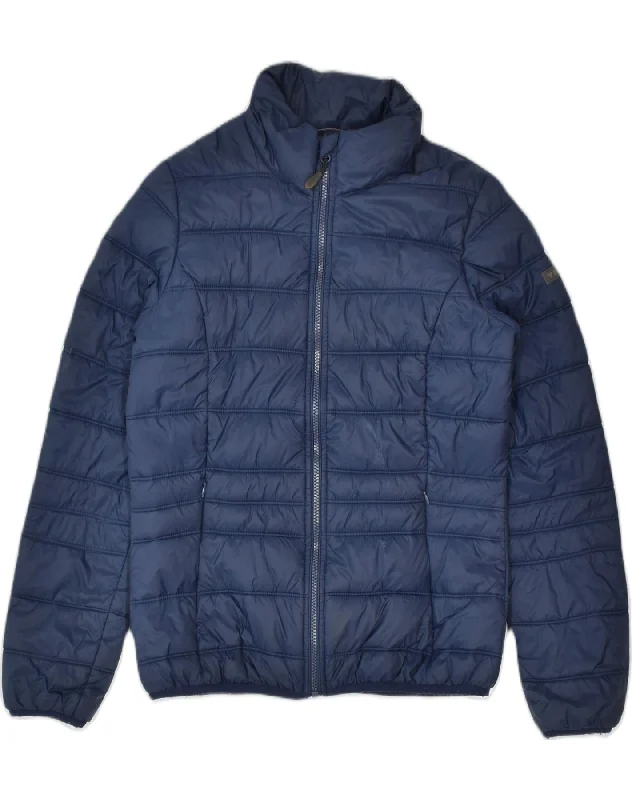 BRUGI Womens Padded Jacket IT 44 Medium Navy Blue Polyamide