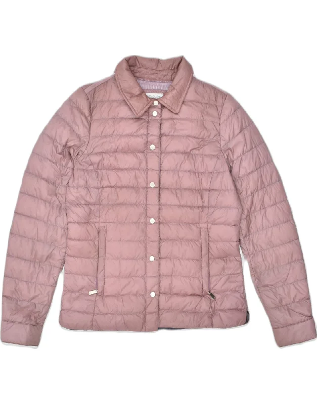 GEOX Womens Padded Jacket UK 8 Small Pink Nylon