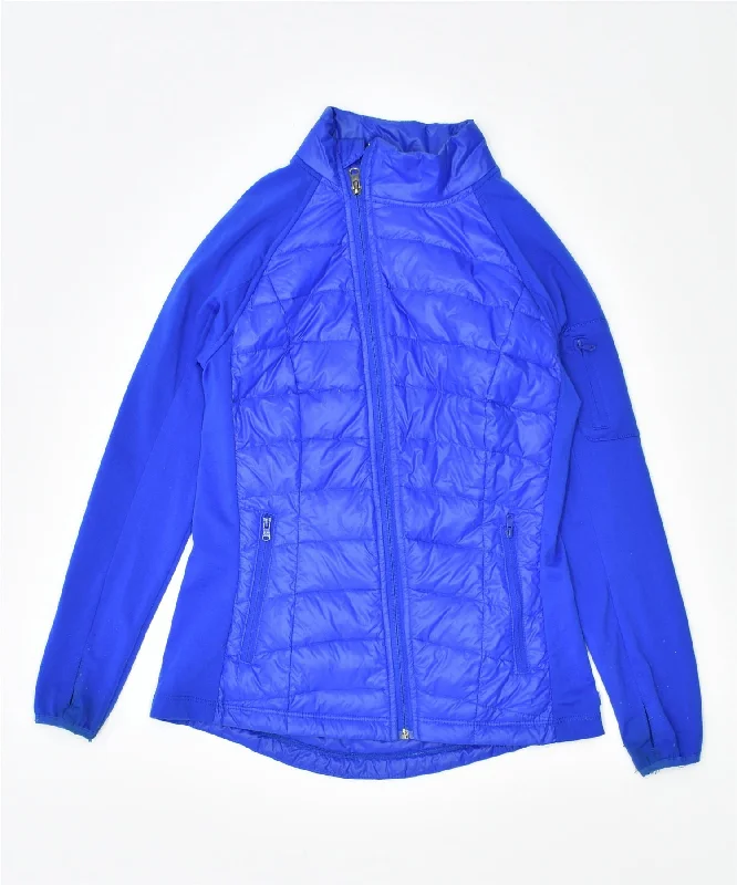 CALVIN KLEIN Womens Padded Jacket UK 6 XS Blue Nylon