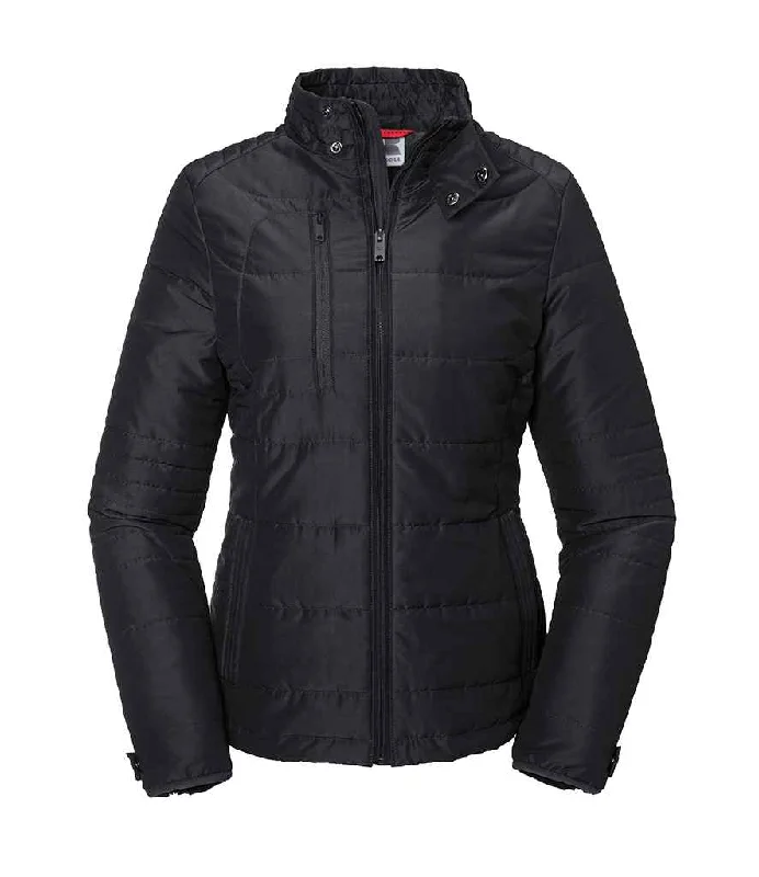 Russell Ladies Cross Padded Jacket | Black