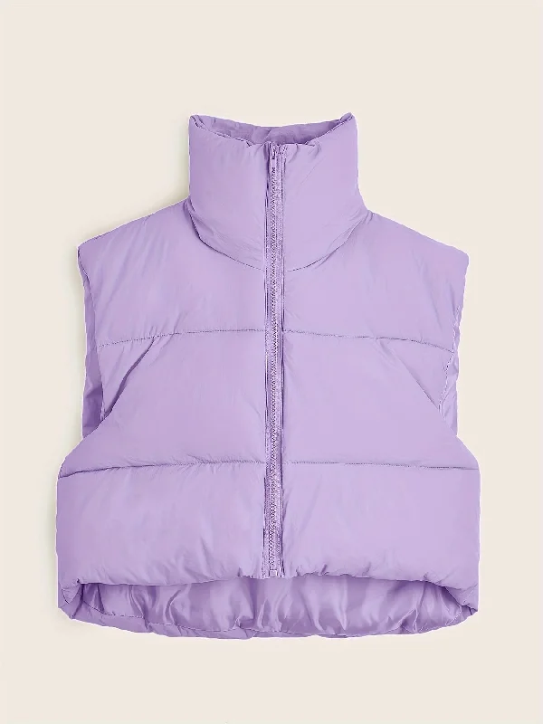 Hooded Sleeveless Puffer Jacket