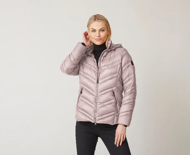 JUNGE - SHORT QUILTED DOWN JACKET