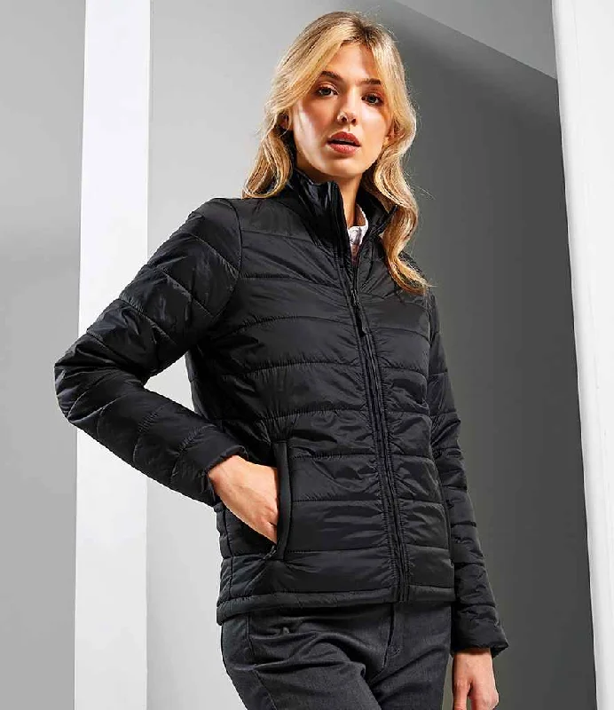 Premier Ladies Recyclight® Padded Jacket | Black