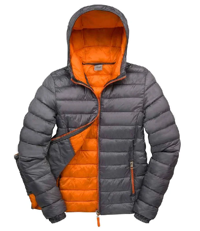 Result Urban Ladies Snow Bird Padded Jacket | Grey/Orange