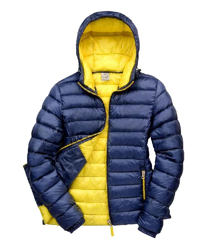 Result Urban Ladies Snow Bird Padded Jacket | Navy/Yellow