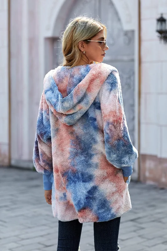 Tie-Dye Hooded Outerwear