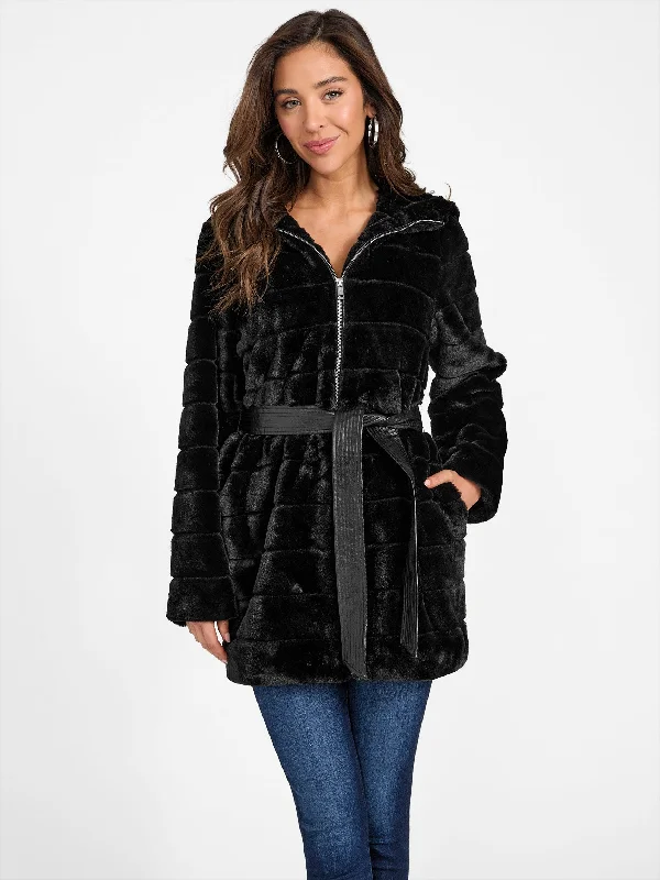 Connie Hooded Faux-Fur Parka