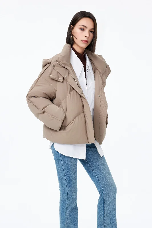 LILY Fluffy Duck Down Jacket