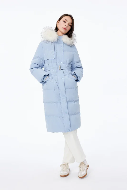 LILY Long Hooded Down Jacket