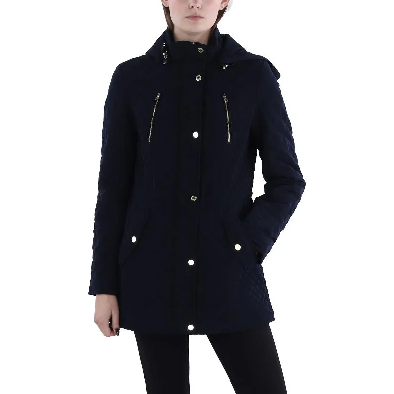 Womens Lightweight Hooded Quilted Coat