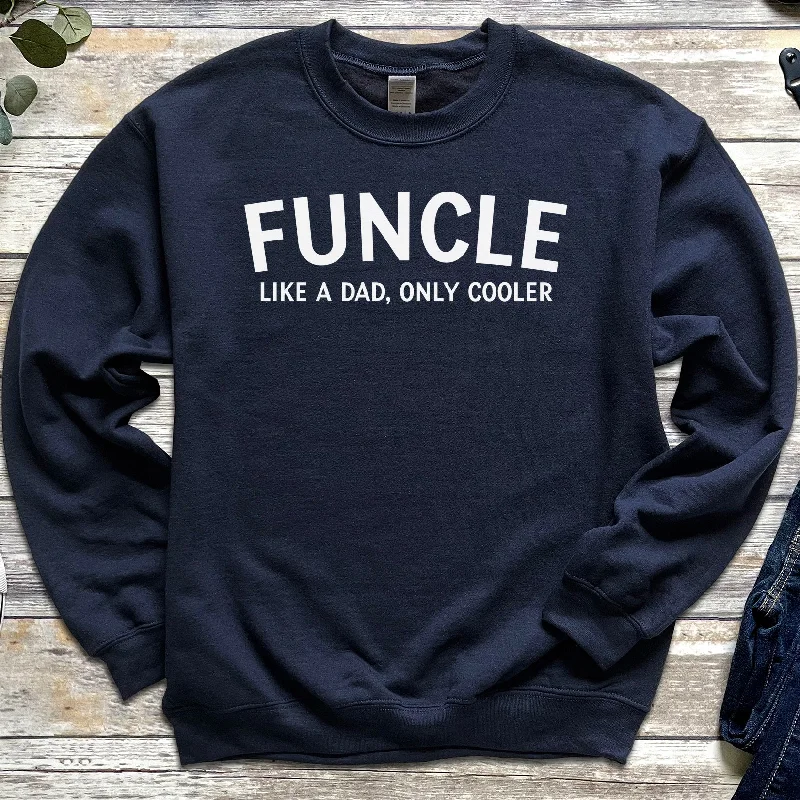 Funcle - White - Mens Sweater - Uncle Sweater