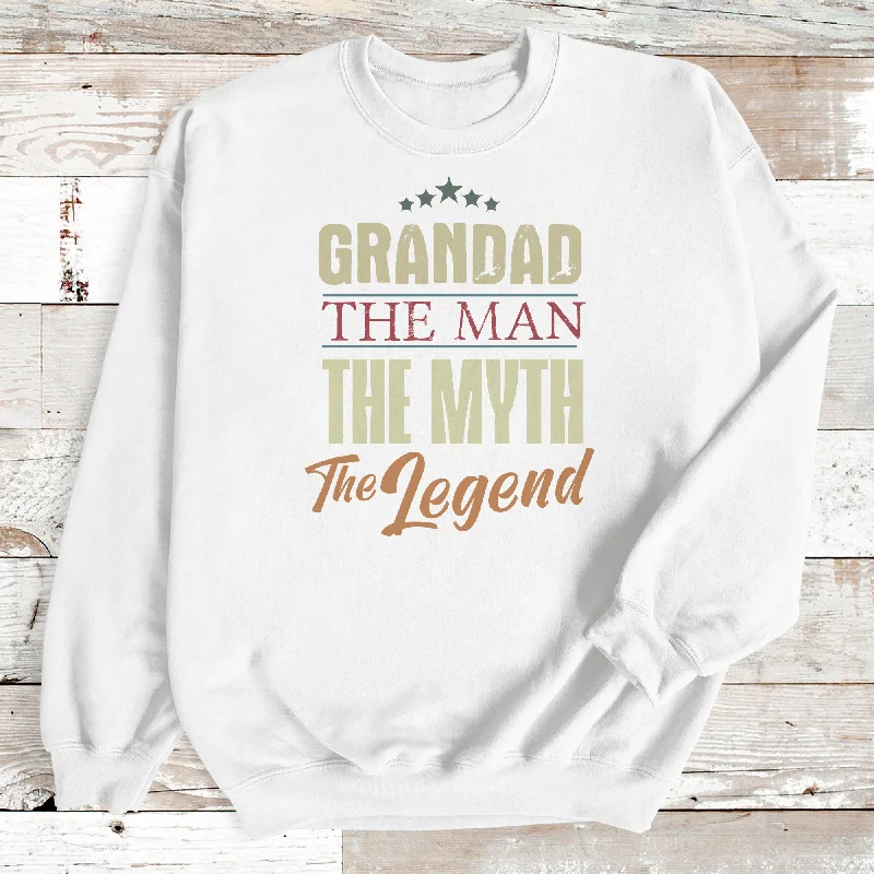 Grandad Man Myth Legend - Mens Sweater - Grandad Sweater