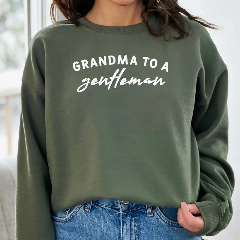 Grandma To A Gentleman - Womens Sweater - Grandma Sweater