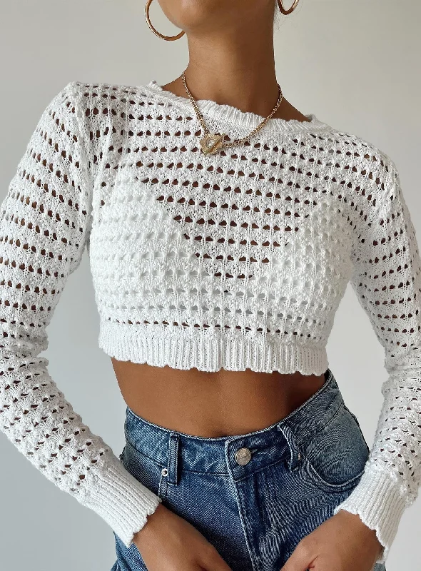 Terra Knit Sweater White