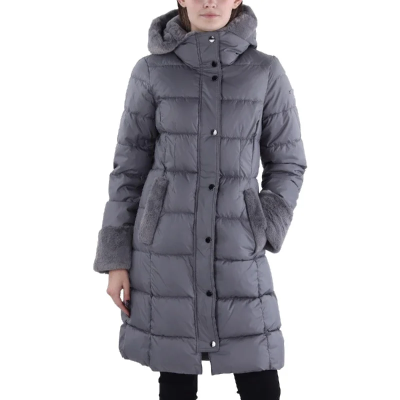 Womens Hooded Long Puffer Jacket