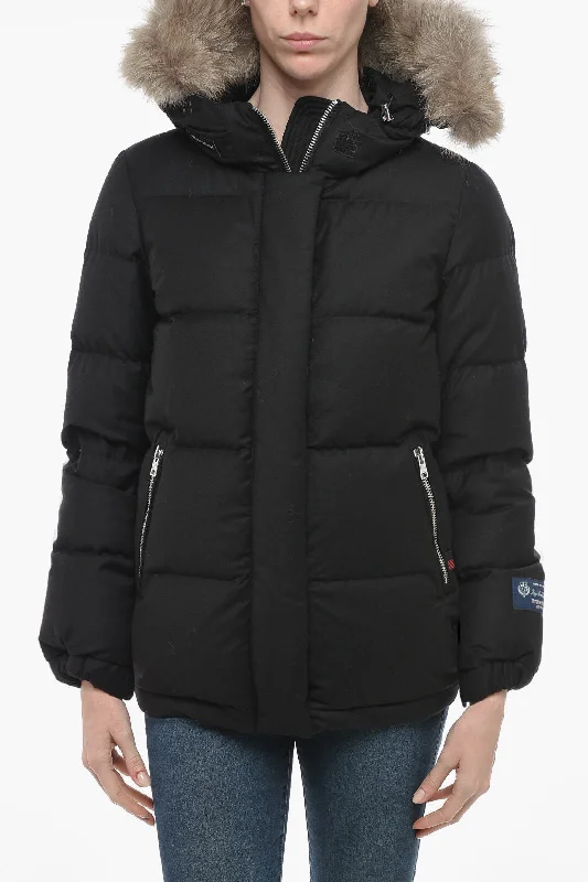 Woolrich Down Jacket ALIQUIPPA With Removable Fur