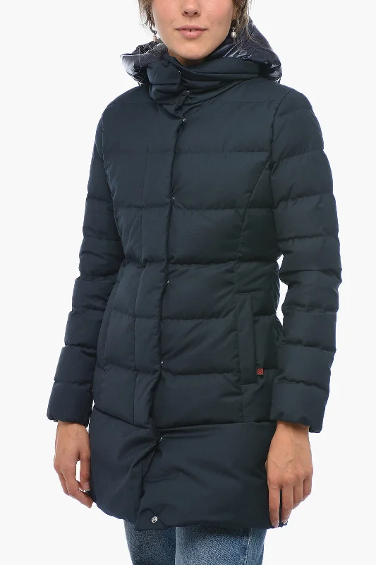 Woolrich Quilted Down Jacket with Removable Chest Piece