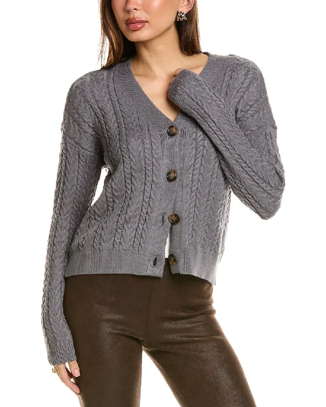 T Tahari Cable Cardigan