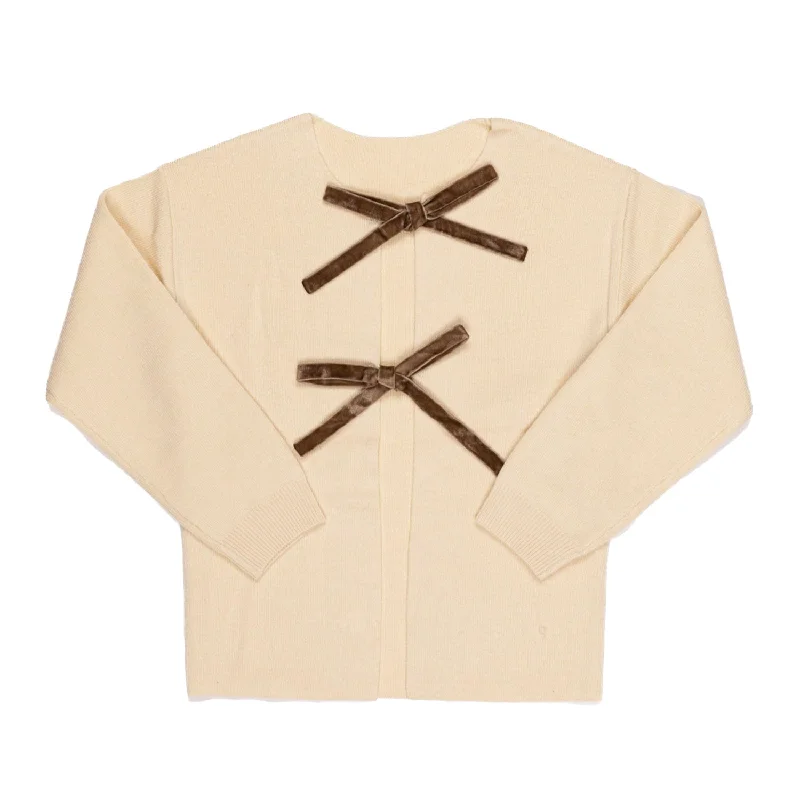 Klai Natural Bow Cardigan