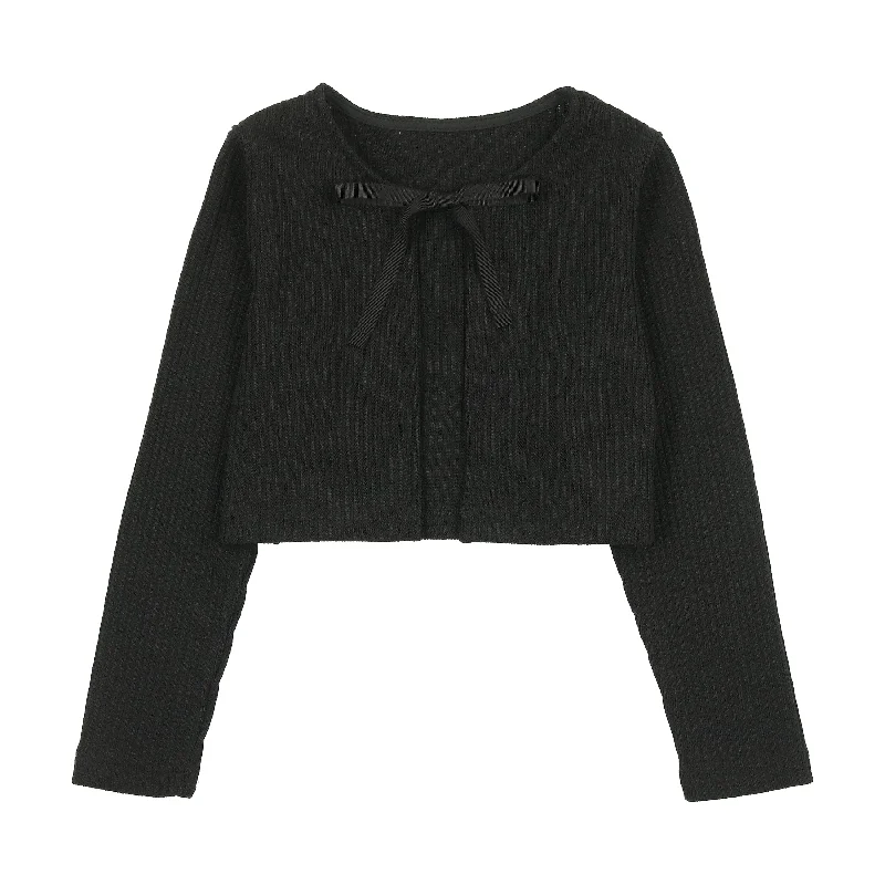 Panther Black Knit Cardigan