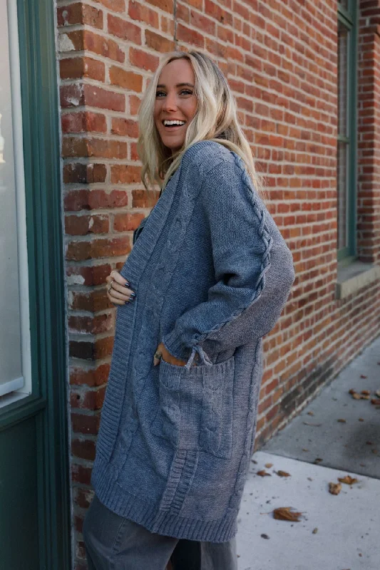 Sunset Snuggle Cardigan - Gray