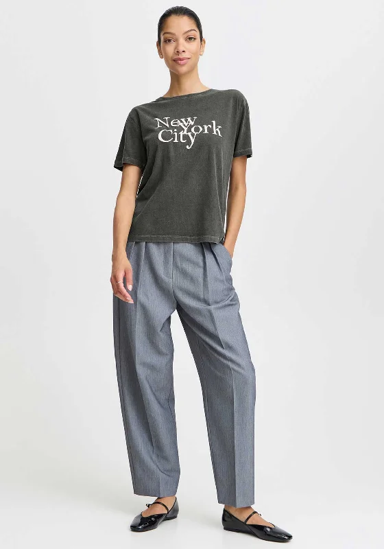 b.young Rach New York T-Shirt, Grey