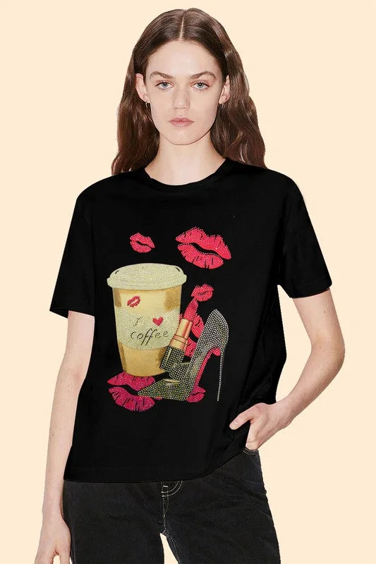 Black I Love Coffee T-shirt