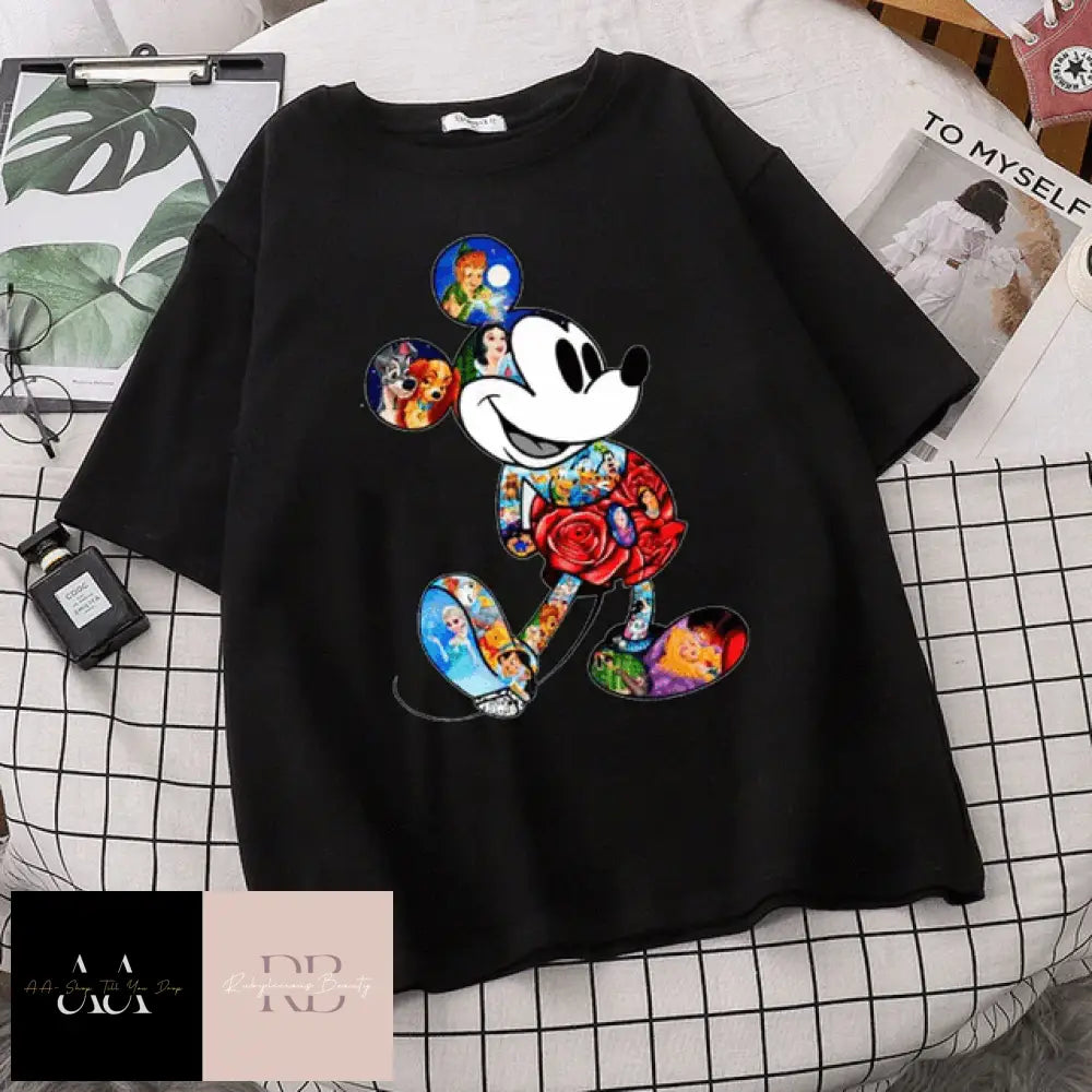 Mickey Mouse Cartoon T-Shirt Woman's