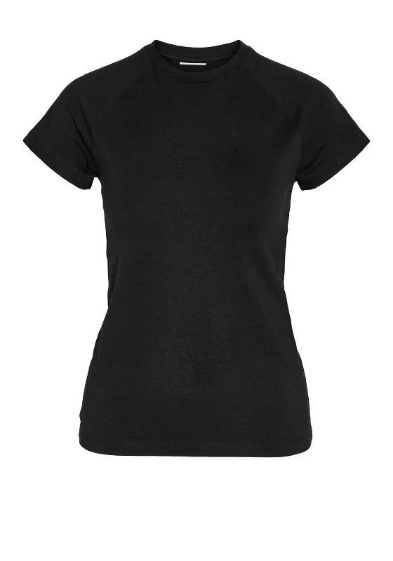 Noisy May Katinka Raglan Round Neck T-Shirt, Black