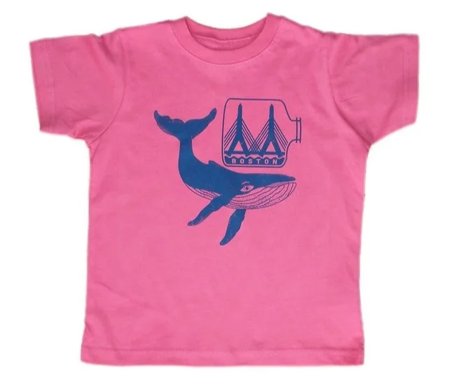 Toddler Boston Whale T-Shirt - Hot Pink