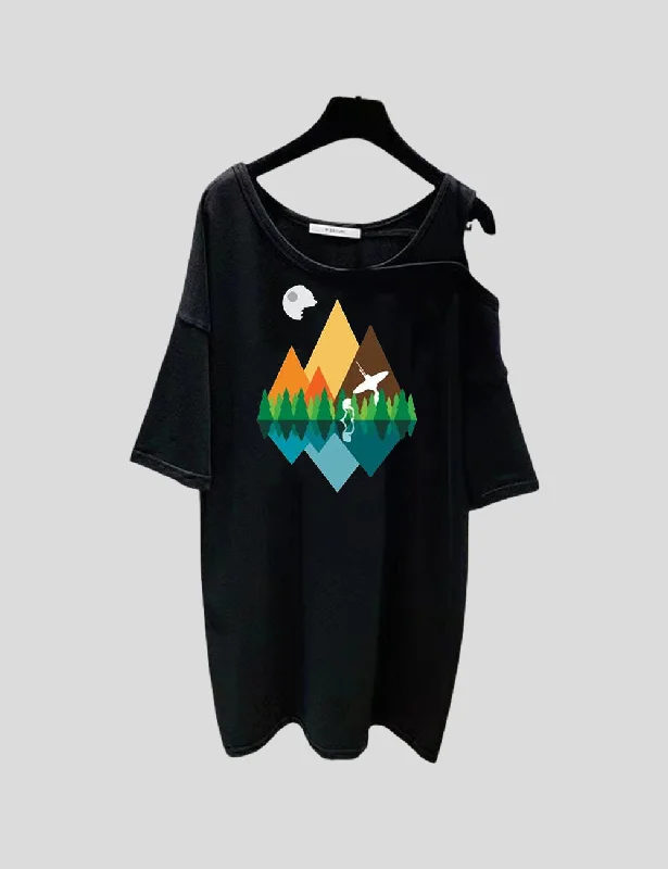 Women Plus Size Camping T-Shirt