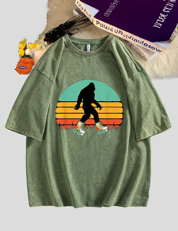 Women Plus Size Bigfoot 80s Skater T-Shirt