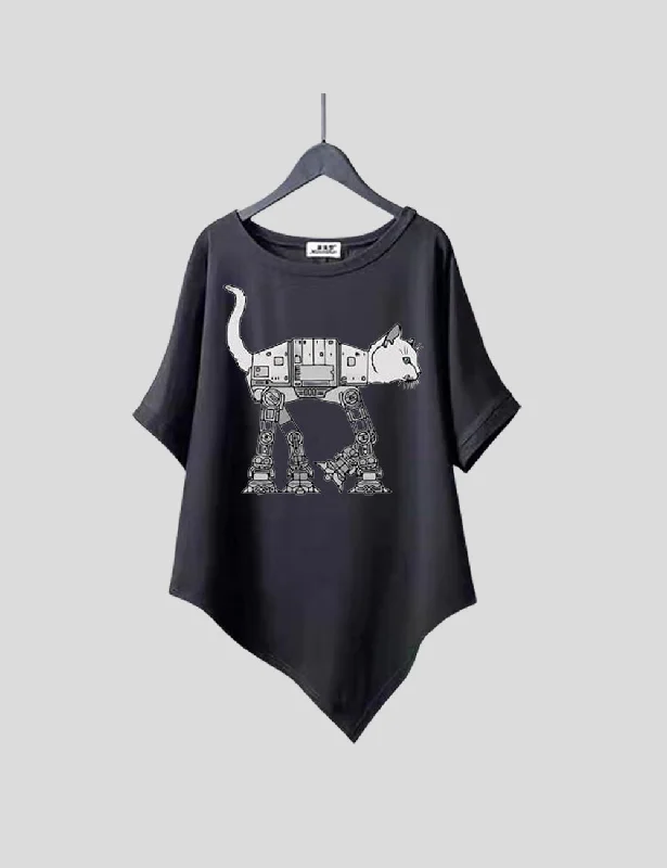 Women Plus Size Catwars Animal T-shirt